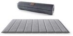 Knuffelwuff tragbare Reisematte Linea Travel aus Velours grau XXL