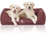 Knuffelwuff Orthop&auml;disches Wasserabweisendes Hundebett Leon aus Velours mit