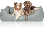 Knuffelwuff Orthop&auml;disches Hundebett Luisa aus Velours mit feinem...