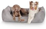 Knuffelwuff Hundebett Dreamline aus Velours grau XXL