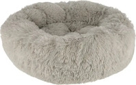 Kerbl Pet Kuschelbett Fluffy, Hellgrau, Rund, &Oslash;60cmx18cm