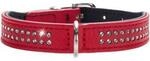 Hunter Halsband Diamond Petit rot/ schwarz 42 cm