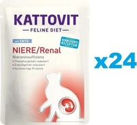 KATTOVIT Feline Diet Nassfutter Katze Niere/Renal Adult Ente 24x85 g 2,04 kg,