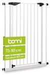 bomi T&uuml;rschutzgitter Extrahoch 107 cm - Mira 73-161 cm in Wei&szlig; f&uuml;r Hunde & Katzen