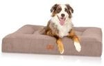 Knuffelwuff orthop&auml;disches Hundebett aus Velours mit Handwebcharakter Sofia...