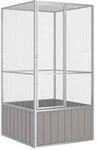 VidaXL Vogelk&auml;fig aus verzinktem Stahl 1,11 m, 1,07 m, 2,115 m