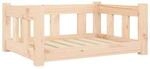 VidaXL Hundebett Massivholz Kiefer natur / beige 50,5 cm, 28 cm, 65,5 cm