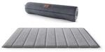 Knuffelwuff tragbare Reisematte Linea Travel aus Velours grau XXXL