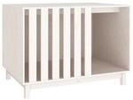 VidaXL Hundeh&uuml;tte Massivholz Kiefer Hundeh&ouml;hle Hundebett wei&szlig; 1 m, 70 cm, 72...
