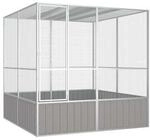 VidaXL Vogelk&auml;fig aus verzinktem Stahl 2,14 m, 2,175 m, 2,115 m
