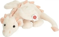 Teddy-Hermann Drache Fluffy wei&szlig;-rosa 32cm