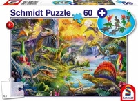 Schmidt Spiele Dinosaurier (incl. Dino) - Puzzle 60 Teile