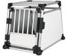 TRIXIE Transportbox Aluminium silber/hellgrau Transportbox Größe M - L (63 x...