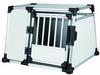 TRIXIE Transportbox Aluminium silber/hellgrau Transportbox Größe L (93 x 65 x...