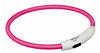 TRIXIE Flash Leuchtring USB M - L (45 cm / ø 7 mm) pink