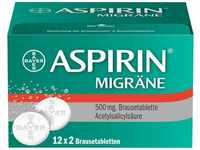 PZN-DE 00958298, Bayer Vital ASPIRIN MIGRNE 500 mg Brausetabletten 24 St