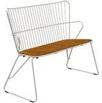 HOUE PAON Bank Bambus/Stahlgestell - White
