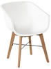 Schöner Wohnen Texel Dining Stuhl Eukalyptus White Eukalyptus/Kunststoff