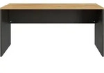 Germania Lissabon Schreibtisch Holzwerkstoff Schwarz/Braun - Schwarz