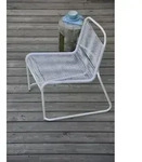2er Set Jan Kurtz Lido Loungesessel Aluminium/PVC-Band - Wei&szlig;