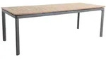 MWH Alutapo Dining Tisch Aluminium/Teak