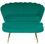 SalesFever Muschelsofa aus Samt