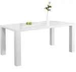 SalesFever Esstisch 160x90x76 cm wei&szlig;