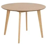 Actona Roxby Esstisch Rubberwood/Holzwerkstoff &Oslash;105x76 cm - matt Eiche gebeizt