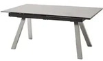 MCA Tobago Ausziehtisch Edelstahl/Keramik 180/260x95 cm - Silber