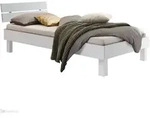 Hasena Trento 16 Prato Bettgestell Massivholzbett - Weiss deckend