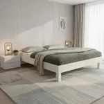 Hasena Trento 16 Rapallo Bettgestell Massivholzbett - Weiss deckend