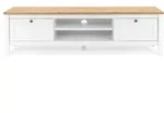 Finori Bergen 55 TV-Board Holzwerkstoff Wei&szlig;/Artisan Oak
