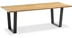 Niehoff Noah Tisch Aluminium Trapezkufe Anthrazit/Teak
