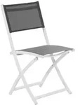 2er Set Brafab Leone Gartenstuhl Aluminium/Textilene wei&szlig; klappbar - Wei&szlig;