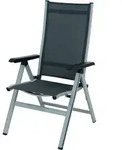MWH Elements Multipositionsstuhl Aluminium/Textilene - Iron Grey