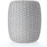 Jan Kurtz Moon Pouf aus Polyproylenseil - Taupe