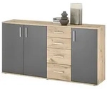 Bega Consult BC 1040 Kommode Holzwerkstoff 3 T&uuml;ren/4 Schubk&auml;sten - Viking Oak