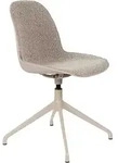 Zuiver Albert Kuip Esszimmerstuhl drehbar Aluminium/Polyester - Taupe