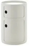 Kartell COMPONIBILI NEW BIG 2 elementi Rollcontainer - Bianco