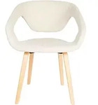 Zuiver Flexback Esszimmerstuhl Buche/Polyester - Braun