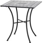 Siena Garden Como Bistrotisch 64x64x71 cm Stahl/schwarz - Schwarz