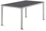 Sieger Gartentisch Aluminium/Vivodur 95x95 - 165x95 cm