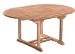 M&ouml;bilia Gartentisch ausziehbar rund Teak natur &Oslash;120/170x75 cm