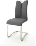 2er Set MCA Artos Schwingstuhl Edelstahl/Kunstleder - Silber