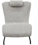 SalesFever Relaxliege hellgrau Texturstoff - Grau