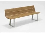 Niehoff Nova Bank Edelstahl/Teak - Silber