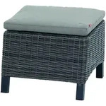 Siena Garden Corido Hocker Aluminium/Geflecht Anthrazit matt/Charc-grey inkl. Kissen