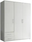 Pol Power Valencia Kleiderschrank Laminat 3 T&uuml;ren 155x195x60 cm