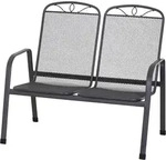 Siena Garden Elda 2-Sitzer Bank Stahl 107x65 cm - Matt Anthrazit