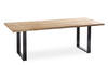 Niehoff Solid Tisch versch. Gestelle 220 - 280x95 cm Braun/Anthrazit Teak